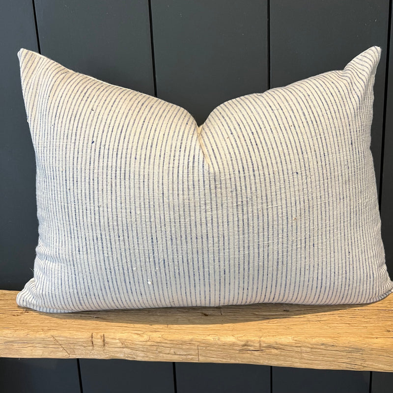 Carter - Blue and White Lumbar Pillow