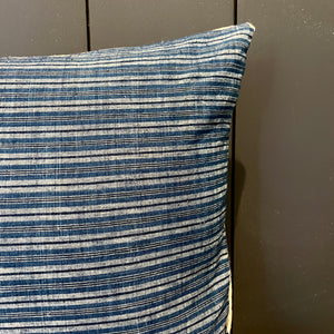 Faris - Blue Striped Lumbar Pillow