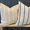 Port II - Tan and White Stripe Throw Pillow - 21"