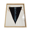 NEWPORT BEACH- Framed Pennant Style Textile Art (16 X 20") - Bird + Belle
