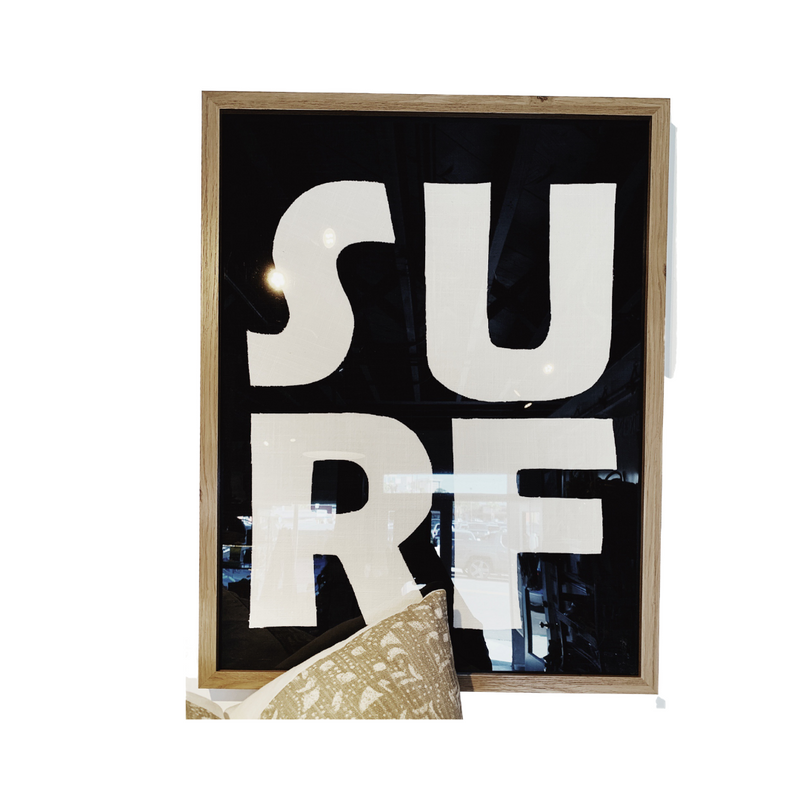 MOD SURF Textile Art (16x20