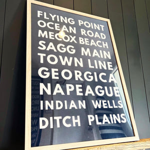 Custom Points of Interest Textile Wall Art - Bird + Belle