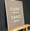 SURF AND SAND Opposite Arrows Textile Artwork, XL - Bird + Belle